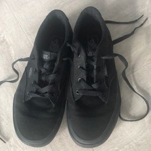Black Vans, size 5 Youth